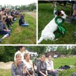 Fans zum Mitfiebern und Schleifenhund Hummel